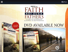 Tablet Screenshot of faithofourfathersmovie.com